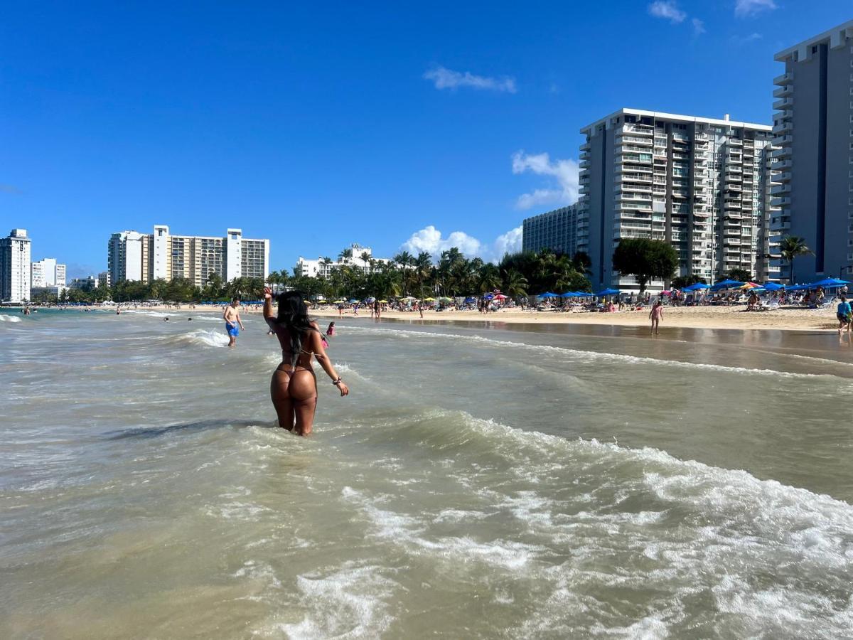 Hobie Oceanfront Apartment At Isla Verde Сан-Хуан Экстерьер фото